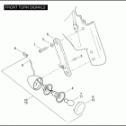 FLHXSE 1PZ8 CVO STREET GLIDE (2010) FRONT TURN SIGNALS