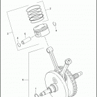 FXSTC 1JL5 SOFTAIL CUSTOM (2010) PISTONS & FLYWHEEL ASSEMBLY - TWIN CAM 96 ™