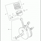 FLHXSE 1PZ8 CVO STREET GLIDE (2010) PISTON & FLYWHEEL ASSEMBLY - TWIN CAM 110 ™