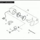 FXSTSSE3 1PT9 CVO SOFTAIL SPRINGER (2009) FRONT TURN SIGNALS