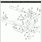 FLTRX 1KH4 ROAD GLIDE CUSTOM (2010) EXHAUST SYSTEM - FLHT / C / CU / K, FLHR / C (ALL) FLHX ...