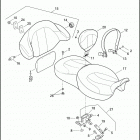 FLHTCUSE5 1PR8 CVO ULTRA CLASSIC (2010) SEAT & BACKREST