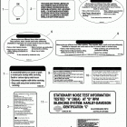 FLHTC 1FF4 ELECTRA GLIDE CLASSIC (2010) WARNINGS & LABELS