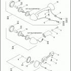 FLSTSB 1JM5 CROSS BONES (2010) REAR TURN SIGNALS - ALL MODELS EXCEPT FXCWC