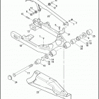 FXD 1GM4 DYNA SUPER GLIDE (2010) REAR FORK, DEBRIS DEFLECTOR, BELT GUARD
