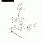 FXDC 1GV4 DYNA SUPER GLIDE CUSTOM (2009) Привод управления сцеплением