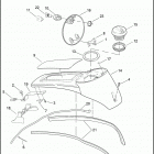 FLHX 1KB4 STREET GLIDE (2010) FUEL TANK CONSOLE - FLHT, FLHTC, FLHTCU, FLHTK, FLHX & F...