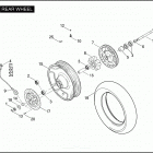 FLHPE 1FTM ROAD KING POLICE (2009) Заднее колесо