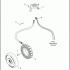FLHTCUSE5 BLK PR-BLK CVO ULTRA CLASSIC BLACK (2010) ALTERNATOR & REGULATOR