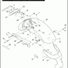 XL1200N 1CZ3 NIGHTSTER (2010) REAR FENDER & LICENSE PLATE BRKT - 883C / L / R, 1200C /...