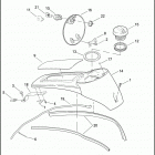 FLHTP 1FMM ELECTRA GLIDE STANDARD POLICE (2009) FUEL TANK CONSOLE - FLHTP