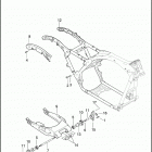 FLHXSE 1PZ8 CVO STREET GLIDE (2010) REAR FRAME & REAR FORK