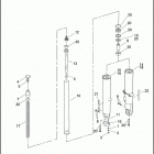 FLHTCUSE5 1PR8 CVO ULTRA CLASSIC (2010) FRONT FORK - TUBE ASSEMBLIES & SLIDERS