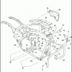 FLHX 1KB4 STREET GLIDE (2010) FRAME & JIFFY STAND