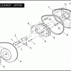 FXDFSE2 1PX8 CVO FAT BOB (2010) AIR CLEANER - JAPAN