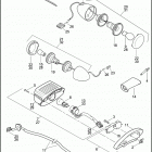 XL883C 4CP2 SPORTSTER 883 CUSTOM (2010) TURN SIGNALS & TAIL LAMP - 883C / L / R, 1200C / L