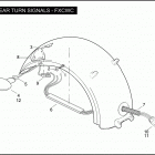 FXCWC 1JK5 ROCKER C (2010) REAR TURN SIGNALS - FXCWC