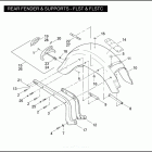 FLST 1JE5 HERITAGE SOFTAIL (2010) REAR FENDER & SUPPORTS - FLST & FLSTC