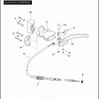 FLHTCUTG 1MAM TRI GLIDE ULTRA CLASSIC (2010) Привод управления сцеплением