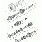 FLHTCUSE5 BLK PR-BLK CVO ULTRA CLASSIC BLACK (2010) TRANSMISSION GEARS