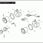 FLHTP 1FMM ELECTRA GLIDE STANDARD POLICE (2008) INSTRUMENTS - FLHTP