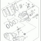 XL1200N 1CZ3 NIGHTSTER (2010) REAR BRAKE CALIPER - 883C / L / N / R, 1200C / L / N / X