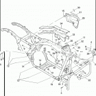 FLHXSE 1PZ8 CVO STREET GLIDE (2010) FRAME & JIFFY STAND