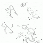 FXSTC 1JL5 SOFTAIL CUSTOM (2010) SEATS - FXCWC, FXST & FXSTC