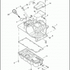 FLHTCUSE5 BLK PR-BLK CVO ULTRA CLASSIC BLACK (2010) TRANSMISSION HOUSING, TOP COVER & OIL PAN