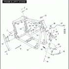 FLSTSB 1JM5 CROSS BONES (2010) FRAME & JIFFY STAND