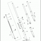 XL883C 4CP2 SPORTSTER 883 CUSTOM (2010) FRONT FORK - 883C / L / R, 1200C / L / X