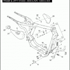 XL1200N 1CZ3 NIGHTSTER (2010) FRAME & JIFFY STAND - 883C / L / N / R, 1200C / L / N / ...