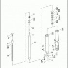 FLHTP 1FMM ELECTRA GLIDE STANDARD POLICE (2010) FRONT FORK - LEFT & RIGHT (FAIRING MODELS)