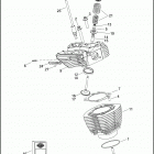 FXDFSE2 1PX8 CVO FAT BOB (2010) CYLINDERS, HEADS & VALVES - TWIN CAM 110 ™ - NON JAPAN