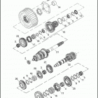FLHXSE 1PZ8 CVO STREET GLIDE (2010) TRANSMISSION GEARS