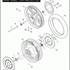 FXDC 1GV4 DYNA SUPER GLIDE CUSTOM (2009) FRONT WHEEL - CAST & SLOTTED