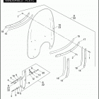 FLSTC 1BW5 HERITAGE SOFTAIL CLASSIC (2009) WINDSHIELD - FLSTC