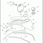 FLHTC 1FF4 ELECTRA GLIDE CLASSIC (2009) FUEL TANK CONSOLE - FLHT, FLHTC, FLHTCU, FLHX & FLTR