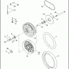TLE for FLHRC SN STANDARD SIDECAR (2009) 2009 SIDECAR WHEEL FOR 2006, 2007 & 2008 MOTORCYCLES