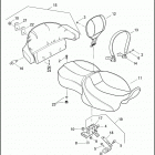FLHTCUSE4 1PR8 CVO ULTRA CLASSIC (2009) SEAT & BACKREST