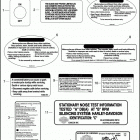 FLHTC 1FF4 ELECTRA GLIDE CLASSIC (2009) WARNINGS & LABELS
