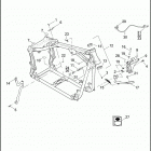 FXSTSSE3 1PT9 CVO SOFTAIL SPRINGER (2009) FRAME, REAR FORK & JIFFY STAND