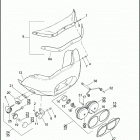FLTRSE3 1PV8 CVO ROAD GLIDE (2009) WINDSHIELD, FAIRING & HEADLAMPS