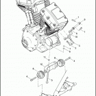 FLTRSE3 1PV8 CVO ROAD GLIDE (2009) ENGINE MOUNTS & STABILIZER LINK