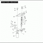 FLTRSE3 1PV8 CVO ROAD GLIDE (2009) FRONT FORK - BRACKETS