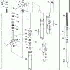 FXDC 1GV4 DYNA SUPER GLIDE CUSTOM (2009) Передняя вилка