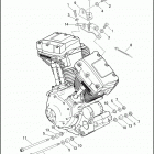 FXSTSSE3 1PT9 CVO SOFTAIL SPRINGER (2009) ENGINE MOUNTS