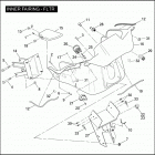 FLTR 1FS4 ROAD GLIDE (2009) INNER FAIRING - FLTR