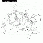 FXST 1BV5 SOFTAIL STANDARD (2009) FRAME & JIFFY STAND