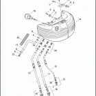 FXCW 1JJ5 ROCKER (2009) OIL TANK & LINES - FXCW & FXCWC